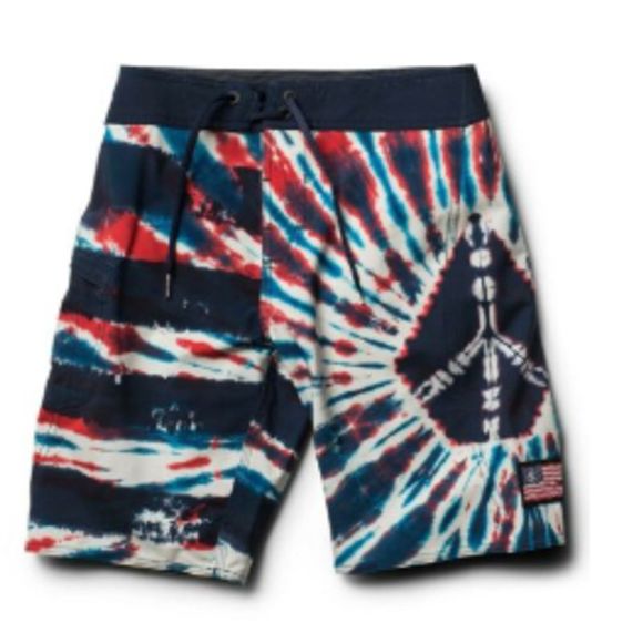 Volcom Other - Volcom Boys Peace Sign Swim Shorts - 4th of July
